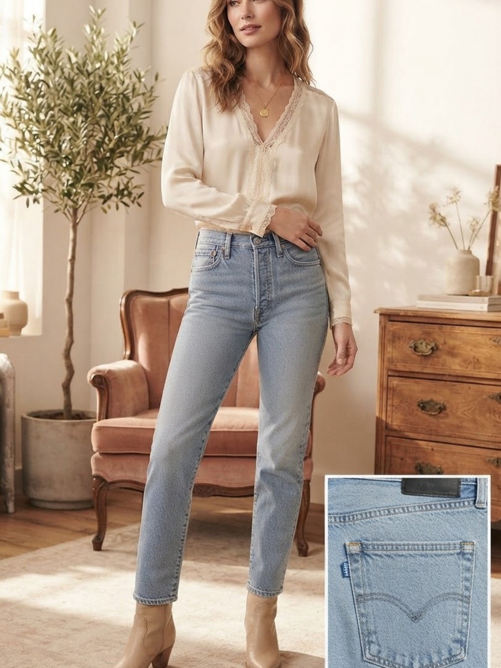 Levi's Made & Crafted Column
Straight Leg woman’s Jeans 28/30
EUC